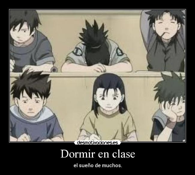 Dormir en clase - 