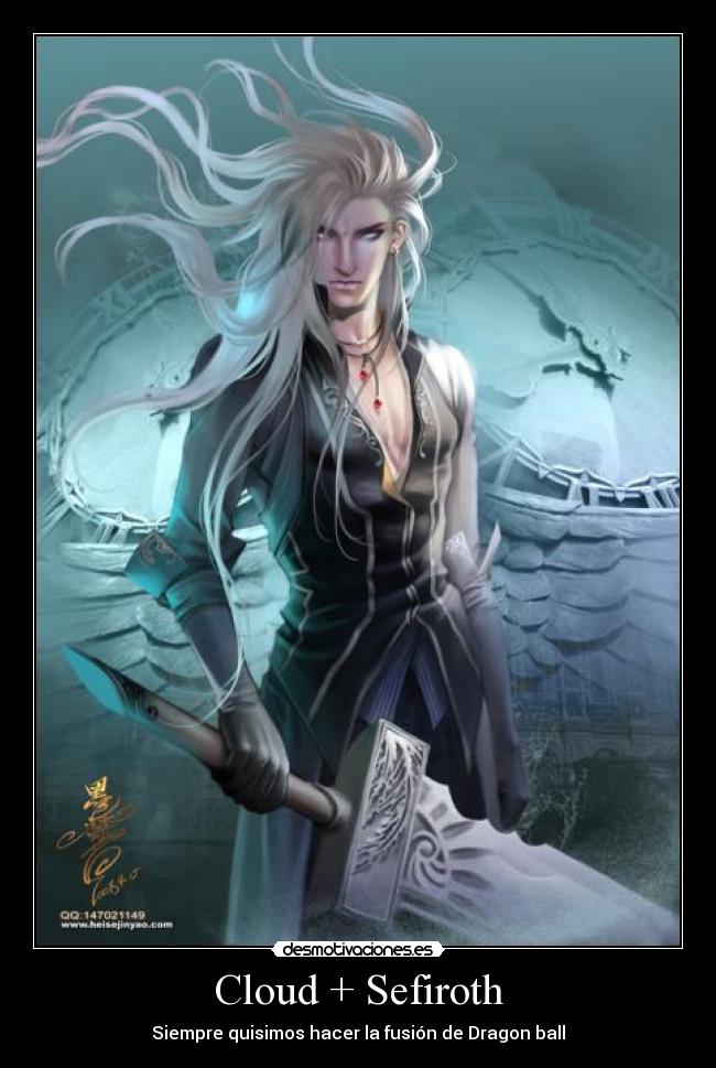 Cloud + Sefiroth - Siempre quisimos hacer la fusión de Dragon ball