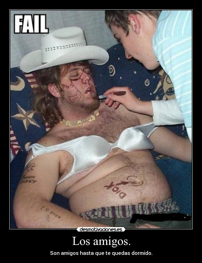 Los amigos. -