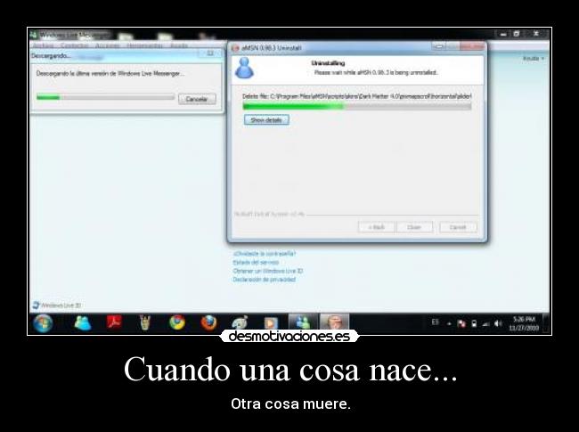 Cuando una cosa nace... -