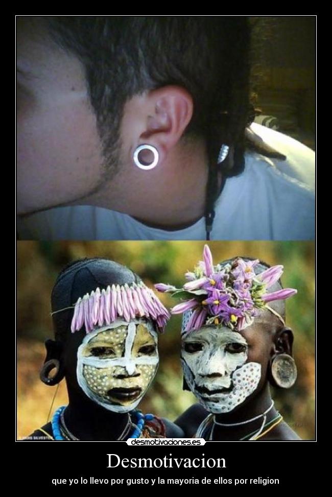 Desmotivacion - que yo lo llevo por gusto y la mayoria de ellos por religion 