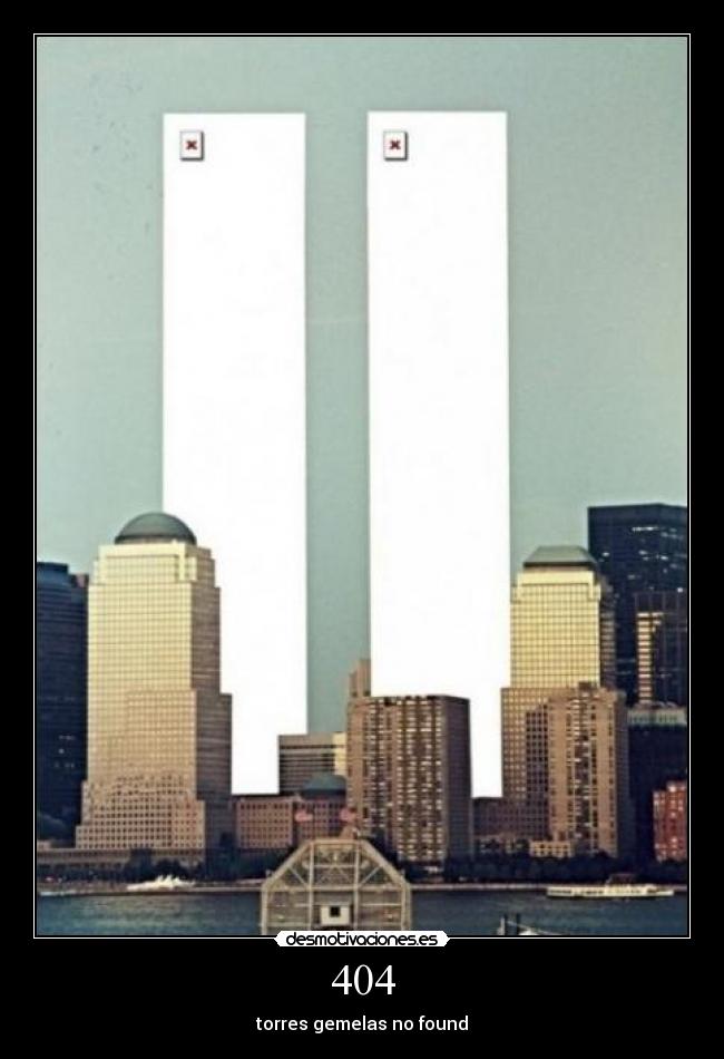 404 - torres gemelas no found