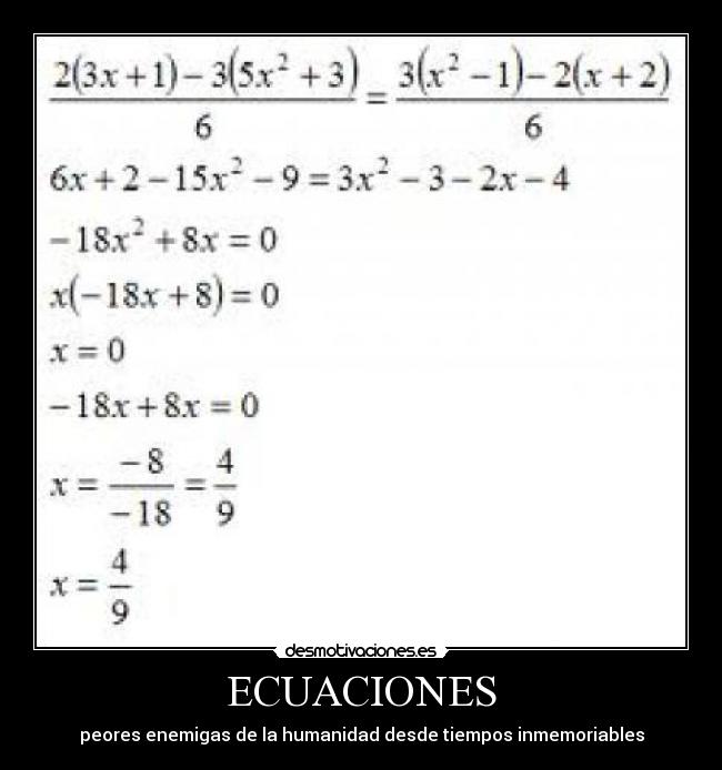 ECUACIONES - 