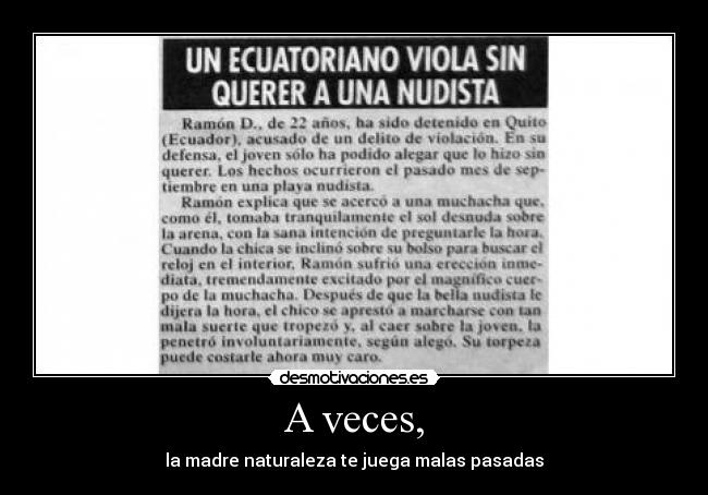 carteles violador viola mujer sexy playa nudista sin querer pregunta hora detenido desmotivaciones