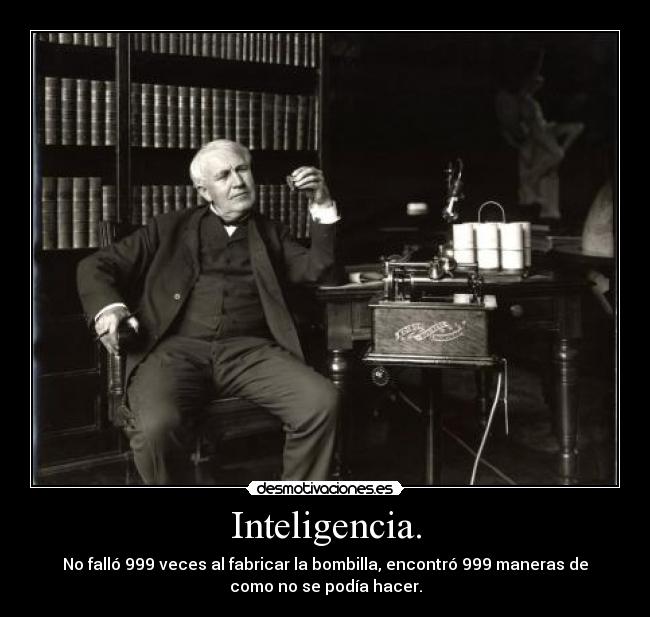 Inteligencia. -