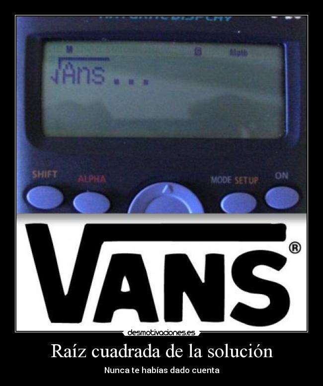 Raíz cuadrada de la solución - 