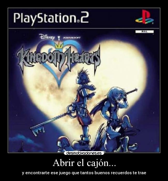 carteles kingdom hearts disney ps2 sora riku recuerdos desmotivaciones