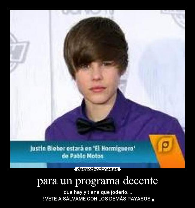 para un programa decente -