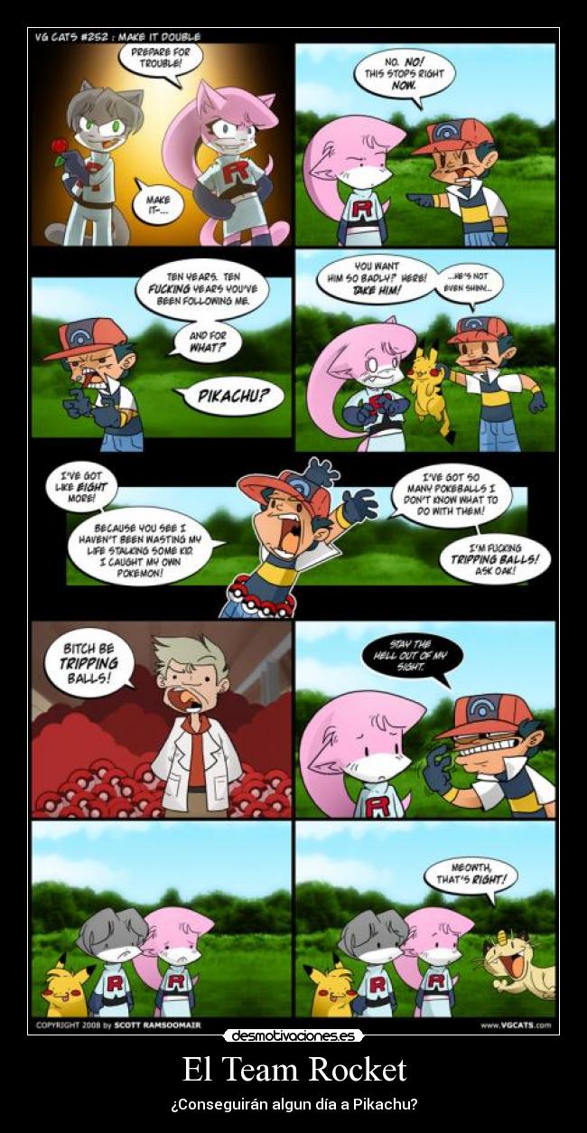 El Team Rocket - ¿Conseguirán algun día a Pikachu?