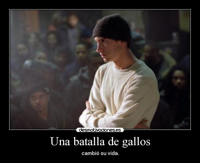 Una batalla de gallos -