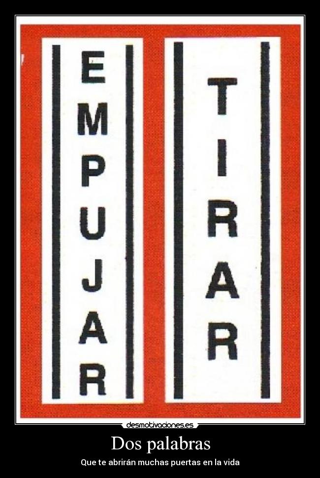 Dos palabras -