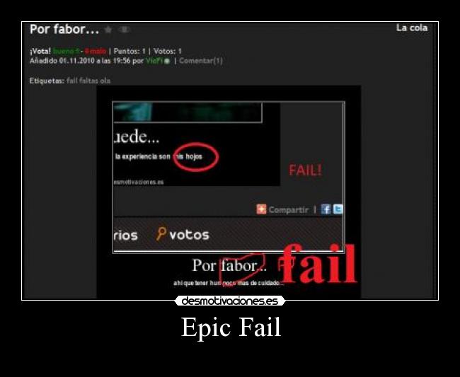 Epic Fail -