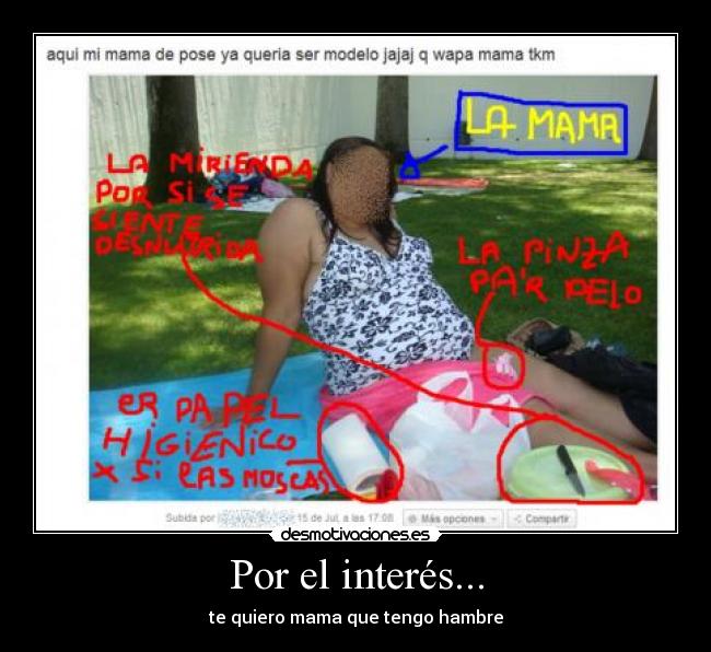 Por el interés... -