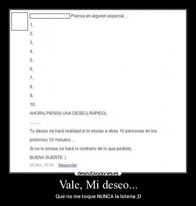 Vale, Mi deseo... -