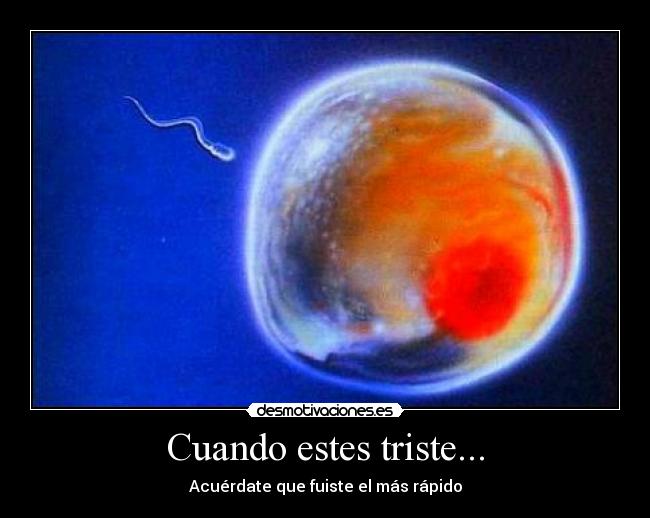 Cuando estes triste... - Acuérdate que fuiste el más rápido