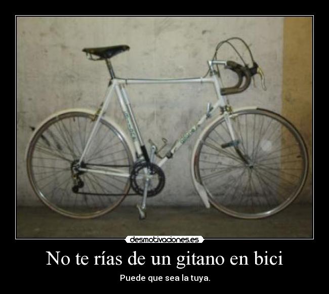 No te rías de un gitano en bici - 