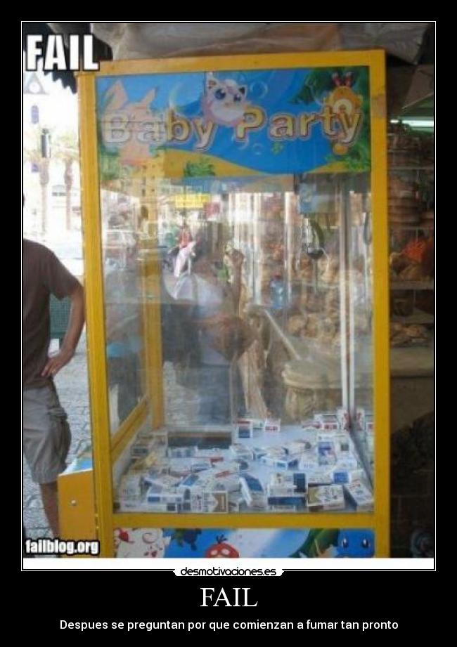 FAIL - Despues se preguntan por que comienzan a fumar tan pronto