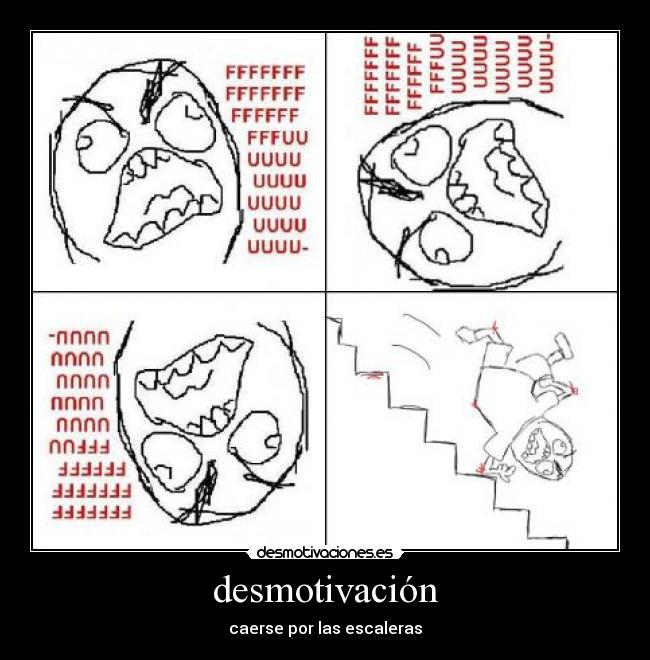 desmotivación - caerse por las escaleras