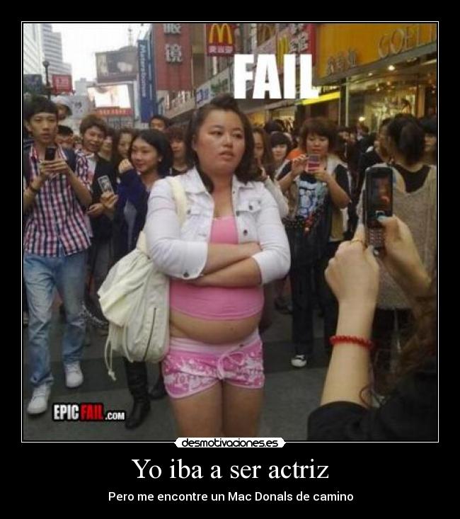 Yo iba a ser actriz - Pero me encontre un Mac Donals de camino