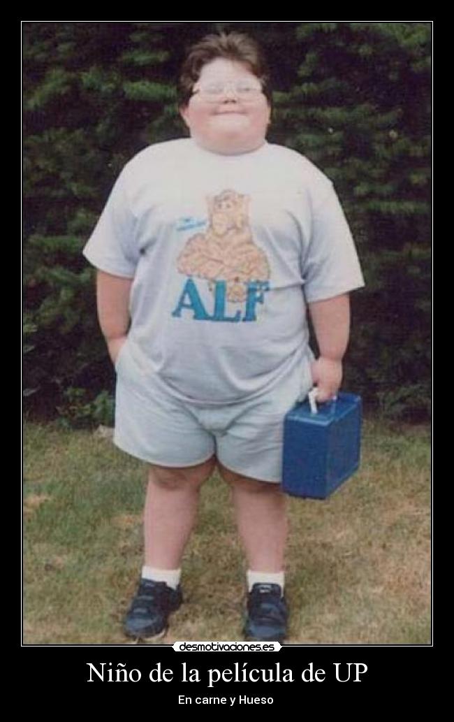 Niño de la película de UP - En carne y Hueso