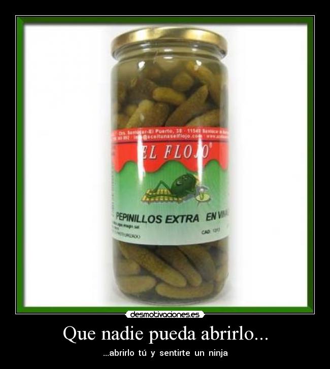 Que nadie pueda abrirlo... - 