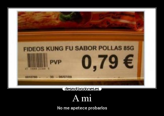 carteles fideos sabor pollas desmotivaciones