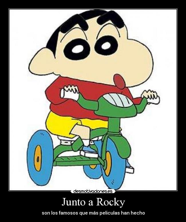 Junto a Rocky - son los famosos que más peliculas han hecho