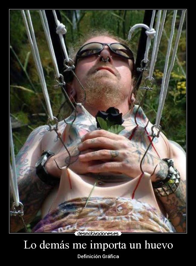 Lo demás me importa un huevo - Definición Gráfica