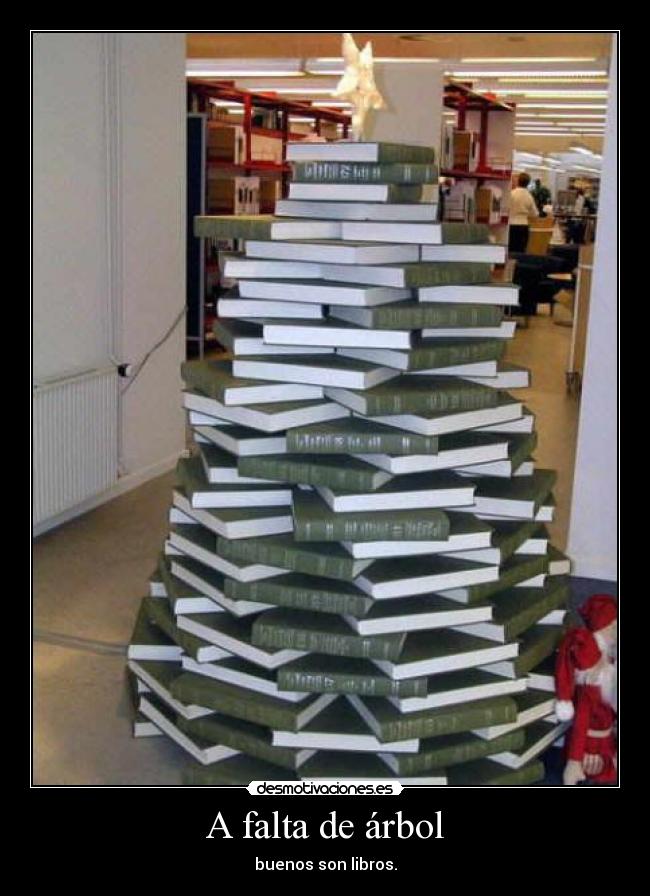 carteles arbol libros desmotivaciones