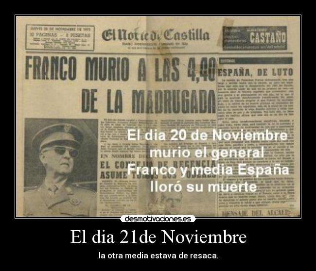 El dia 21de Noviembre - 