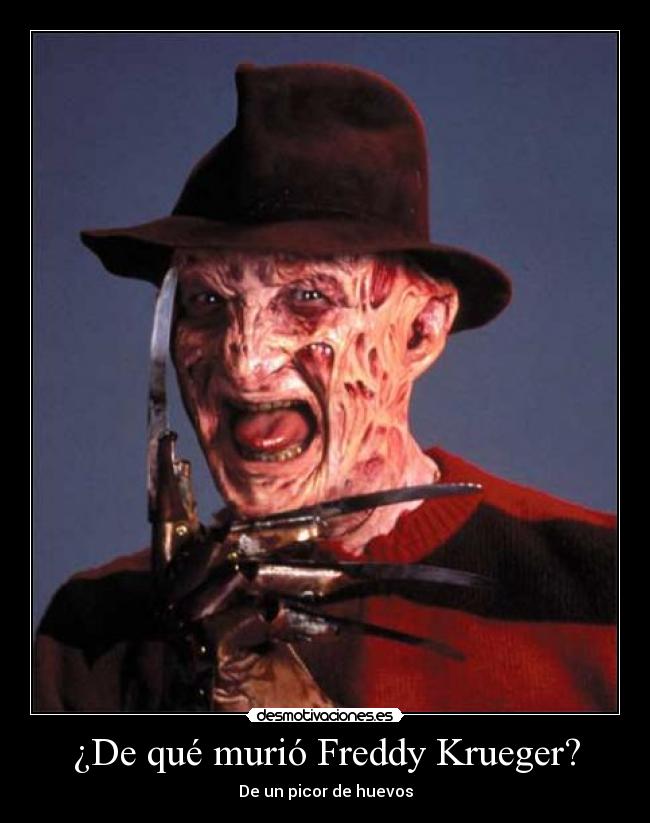 ¿De qué murió Freddy Krueger? - 