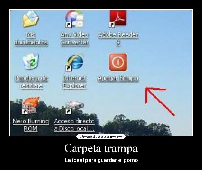 Carpeta trampa - La ideal para guardar el porno