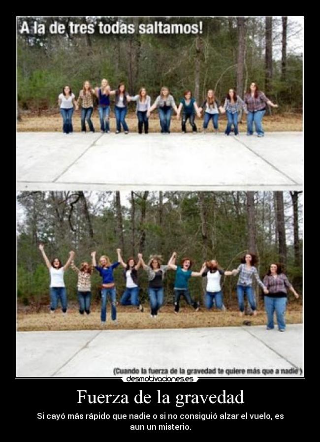 Fuerza de la gravedad -