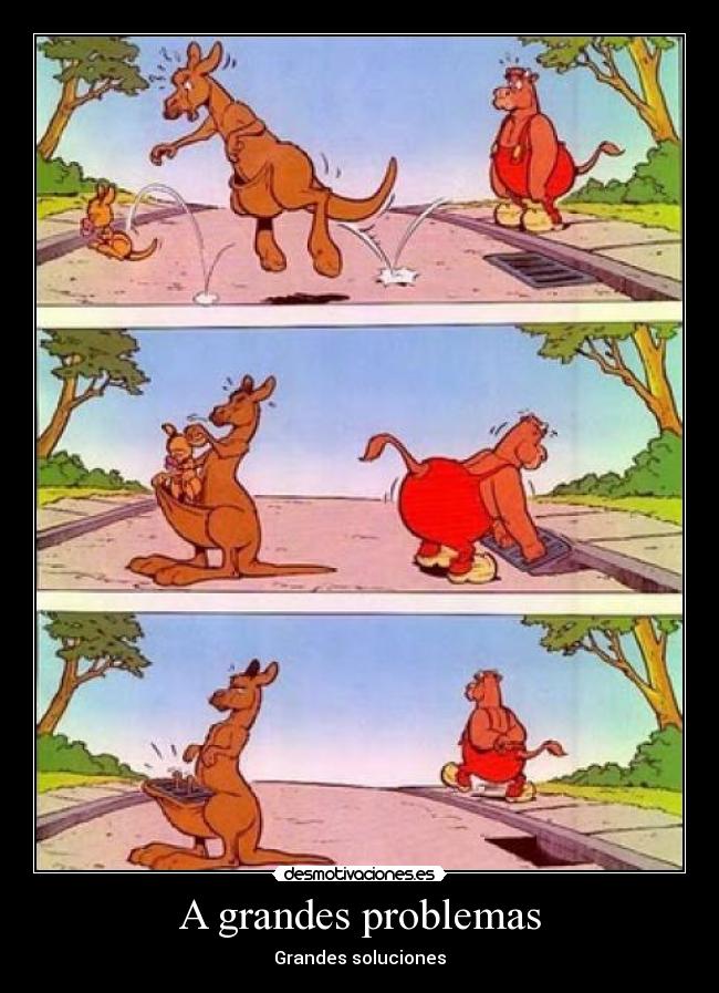 carteles problemas grandes problemas desmotivaciones