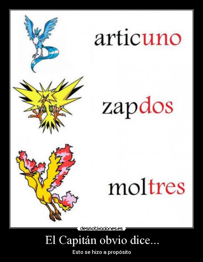 El Capitán obvio dice... - 