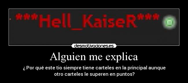 Alguien me explica - 