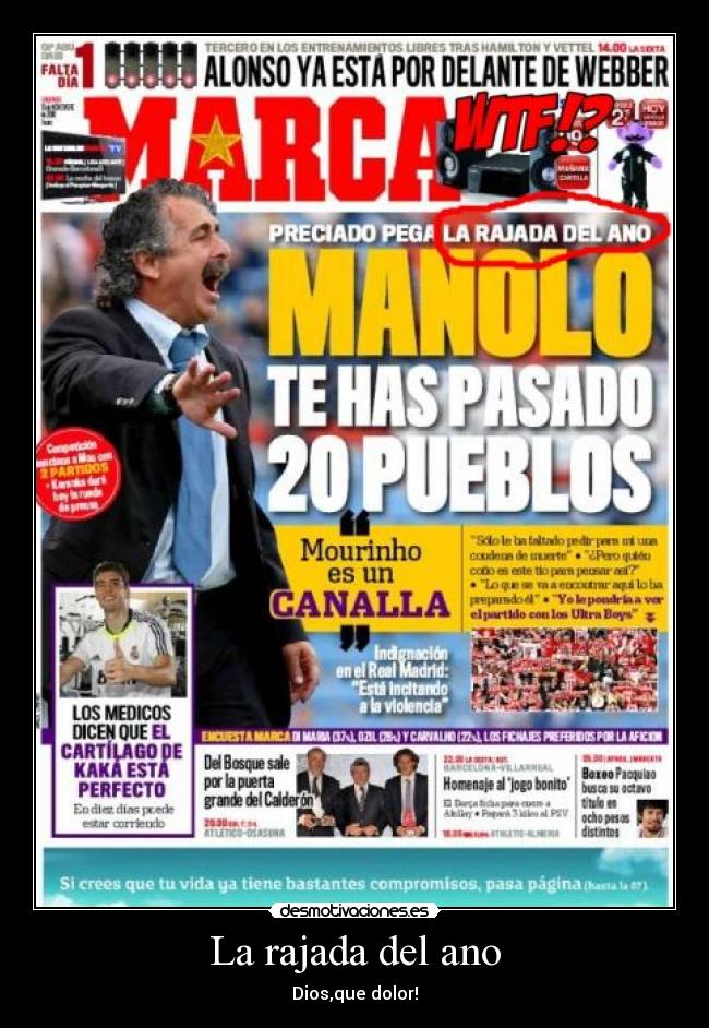 La rajada del ano - Dios,que dolor!