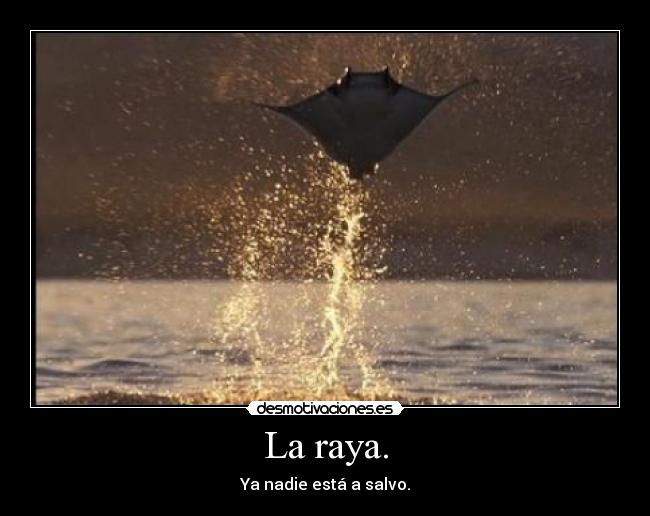La raya. -