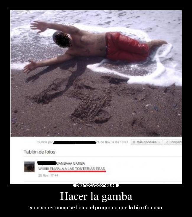 Hacer la gamba - 