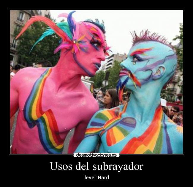 Usos del subrayador - level: Hard