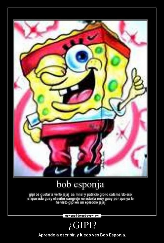 carteles bob esponja desmotivaciones