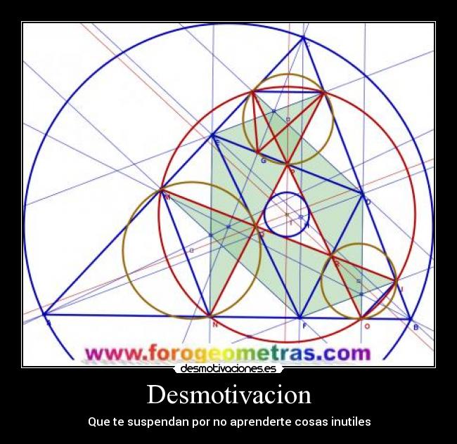 Desmotivacion - Que te suspendan por no aprenderte cosas inutiles