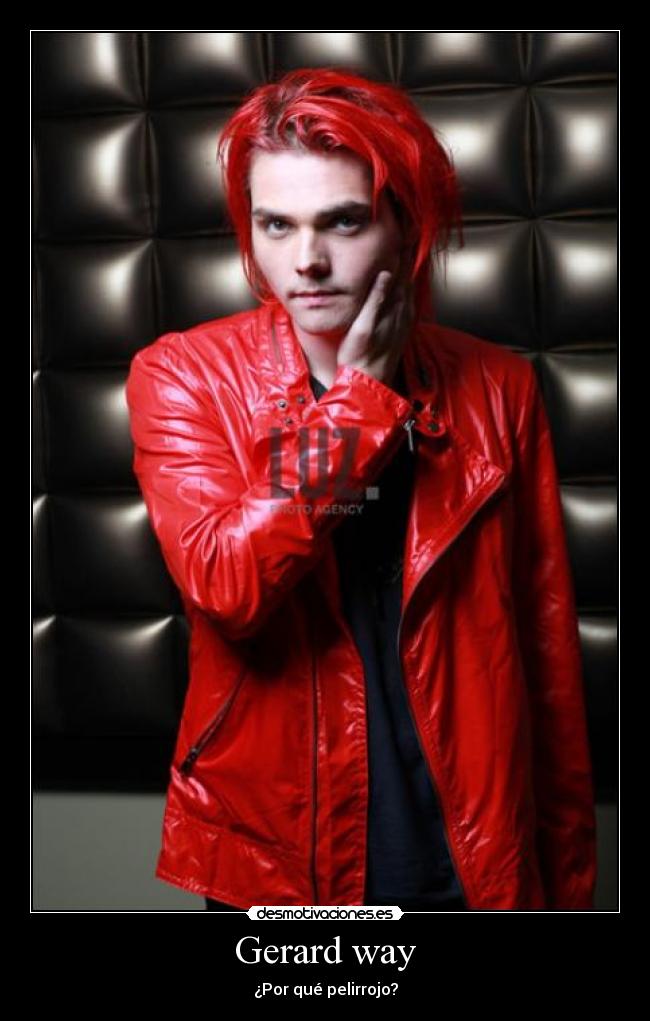 Gerard way - ¿Por qué pelirrojo?