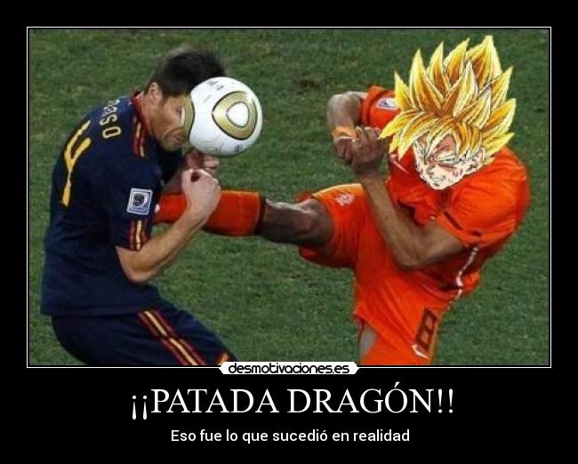 carteles goku pegando xavi alonso desmotivaciones