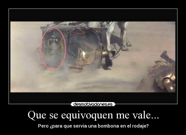 Que se equivoquen me vale... -