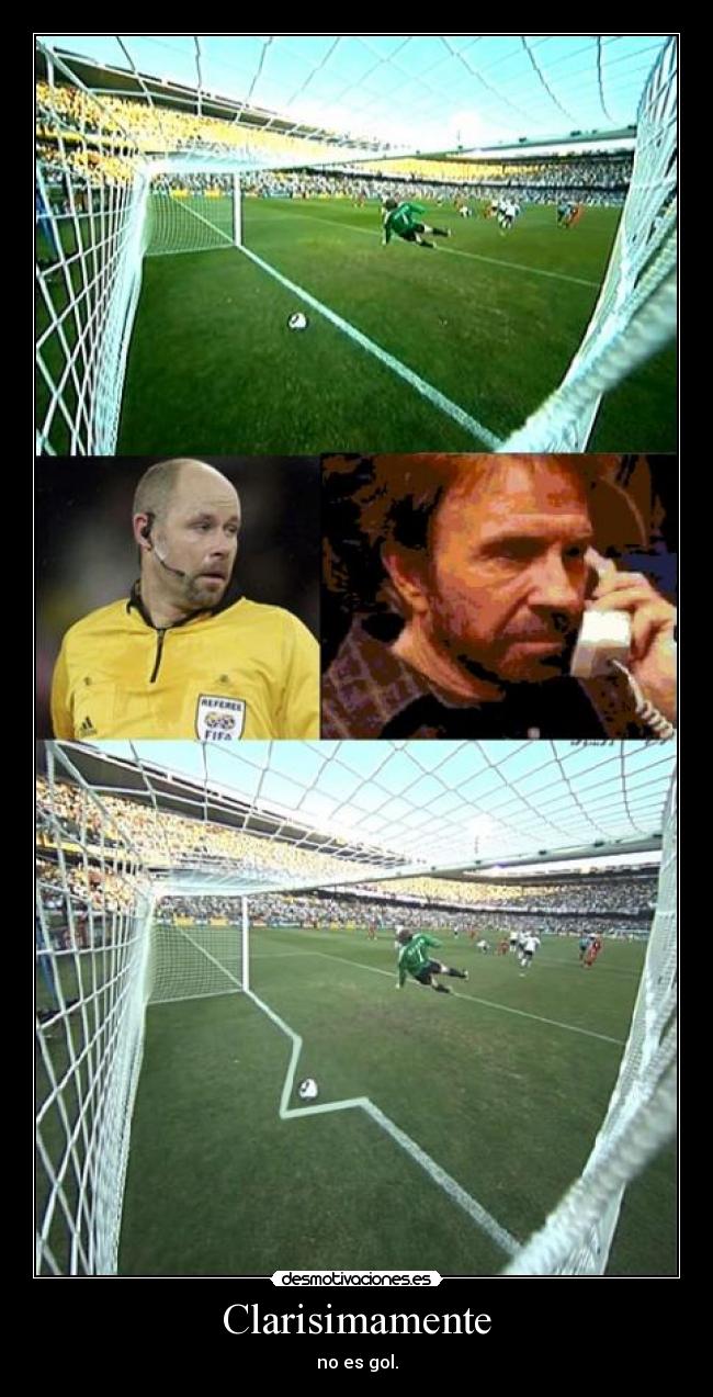 Clarisimamente - no es gol.