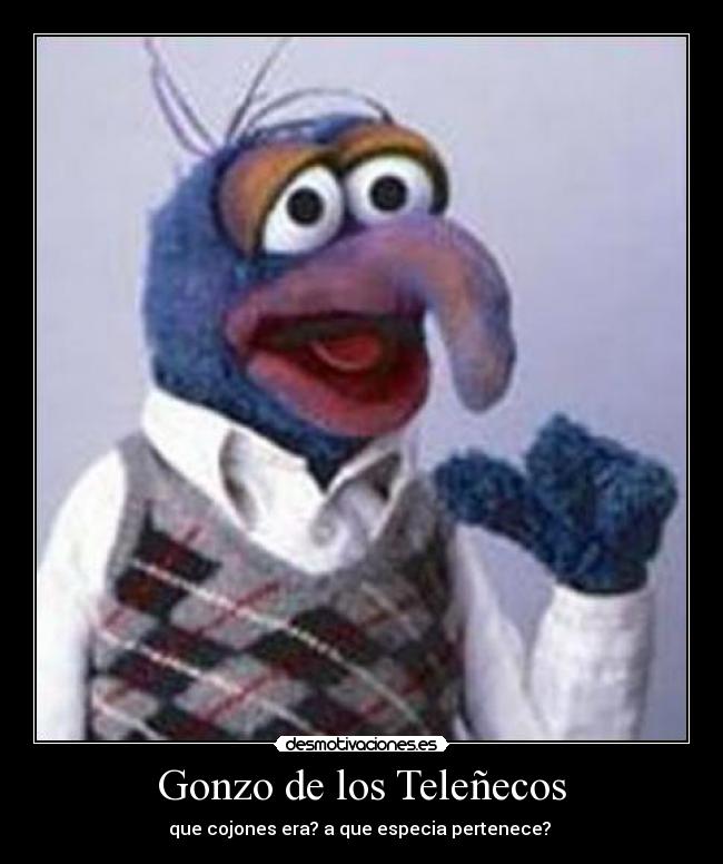 Gonzo de los Teleñecos - que cojones era? a que especia pertenece? 