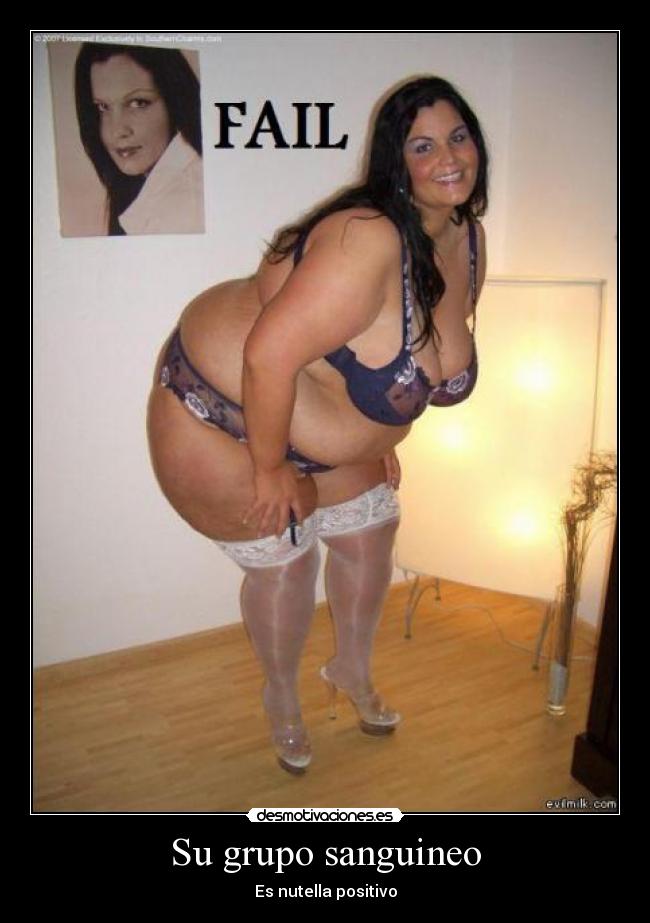 carteles grupo sanguineo nutella nocilla positivo gorda desmotivaciones