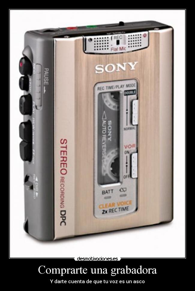 Comprarte una grabadora -