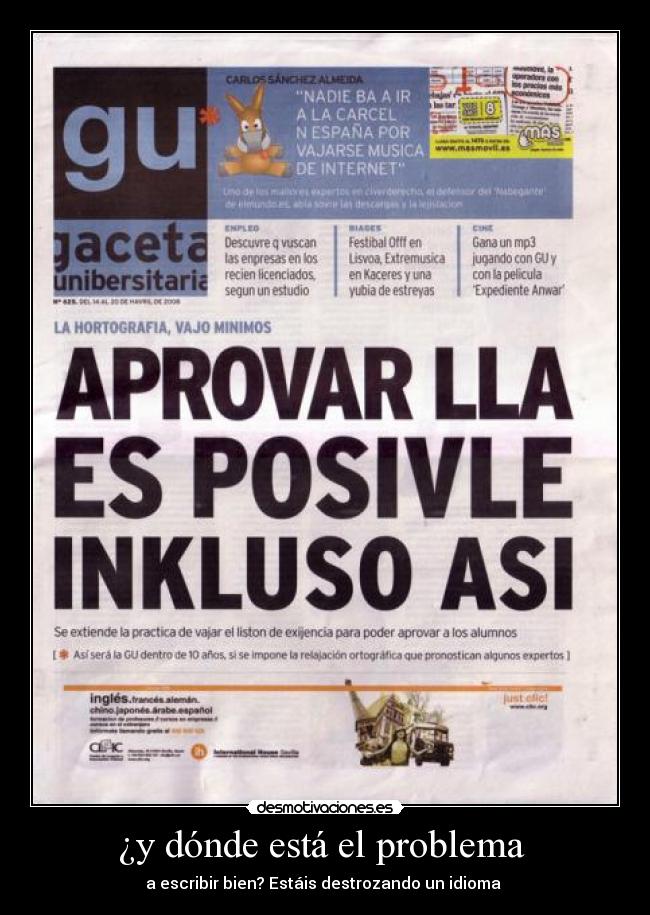 carteles problemas desmotivaciones